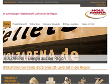 Tablet Screenshot of holzarena.de